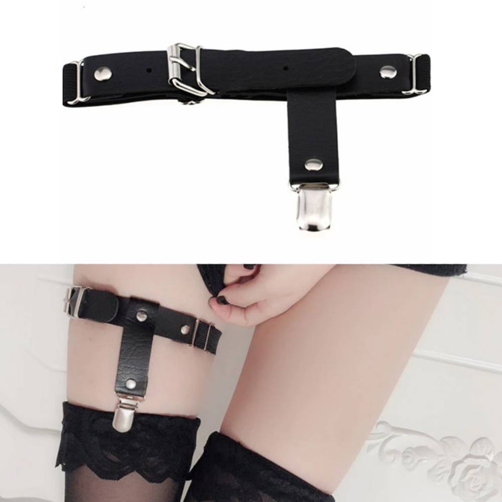 ガーターベルト クリップ ハイソックス タイツ おしゃれ 靴下留め ソックスガーター セクシー レフト