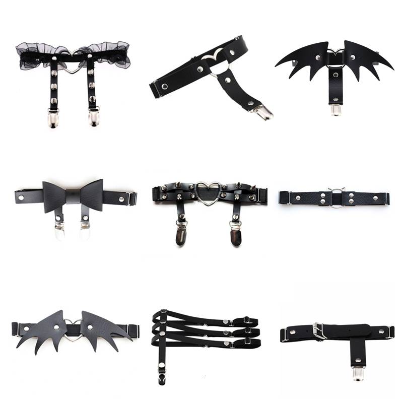 レディース ハート ガーターベルト 地雷系 病み系 パンク ハーネス コスプレ フ  リベット - 画像7