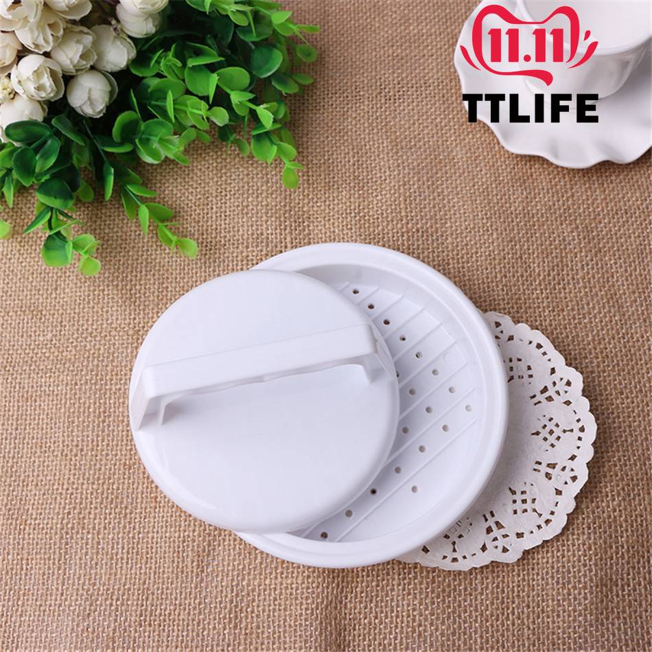 ハンバーガープレス ミートプレス キッチン ハンバーグ 並行輸入 料理 調理 衛生的 プラスチック製  - 画像2