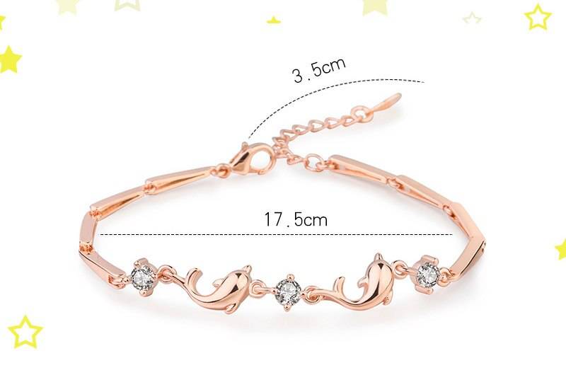 ドルフィン ブレスレット レディース シルバー イルカ ジルコニア 上品 可愛い プレゼント ギフト - 画像6