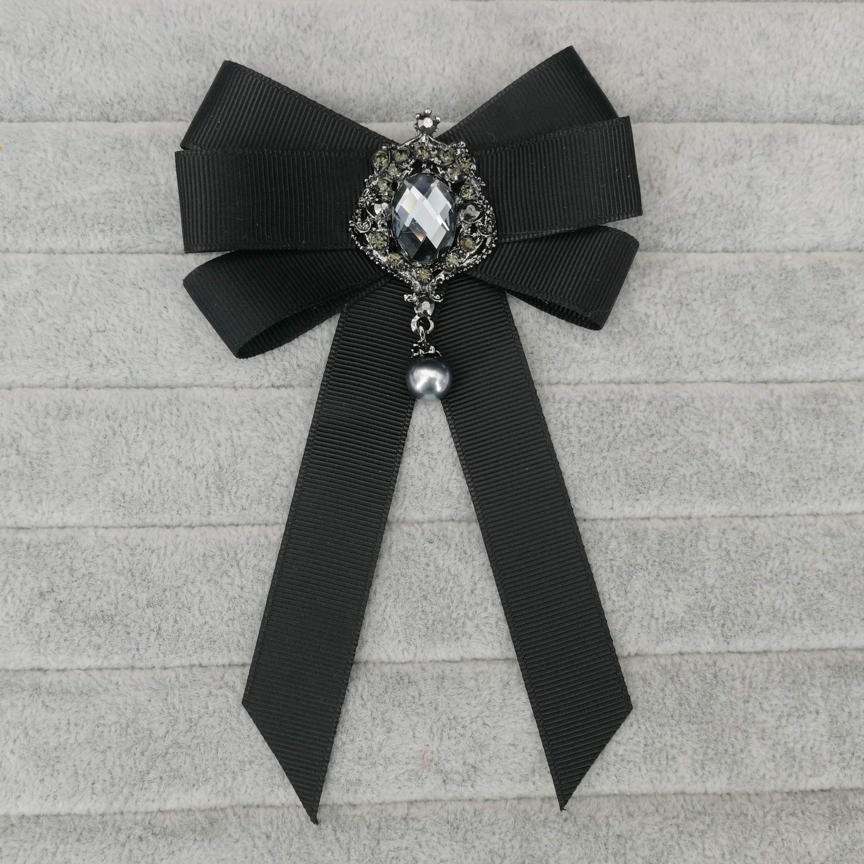 レディース 蝶ネクタイ リボン 地雷系 ブローチ ゴスロリ かわいい おしゃれ ボウタイリボン パール