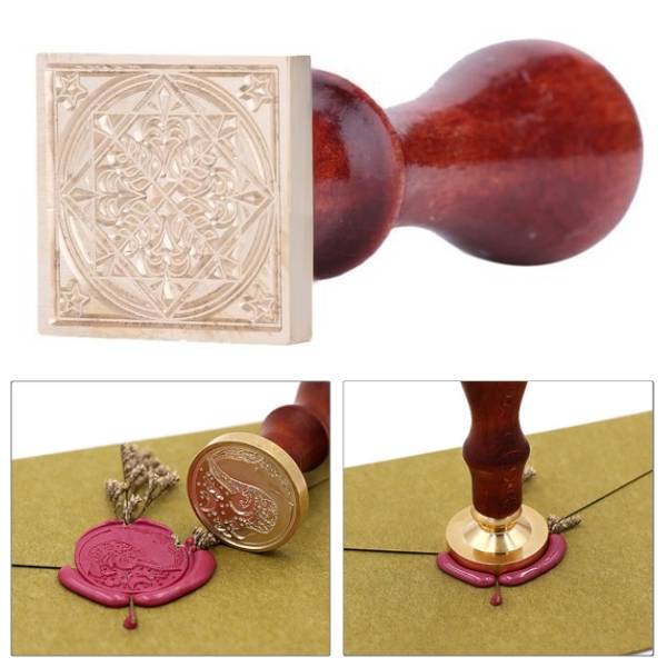 シーリングスタンプ 切手 アンティーク風 ワックス diy クラフト 結婚式 招待 手紙 E切手