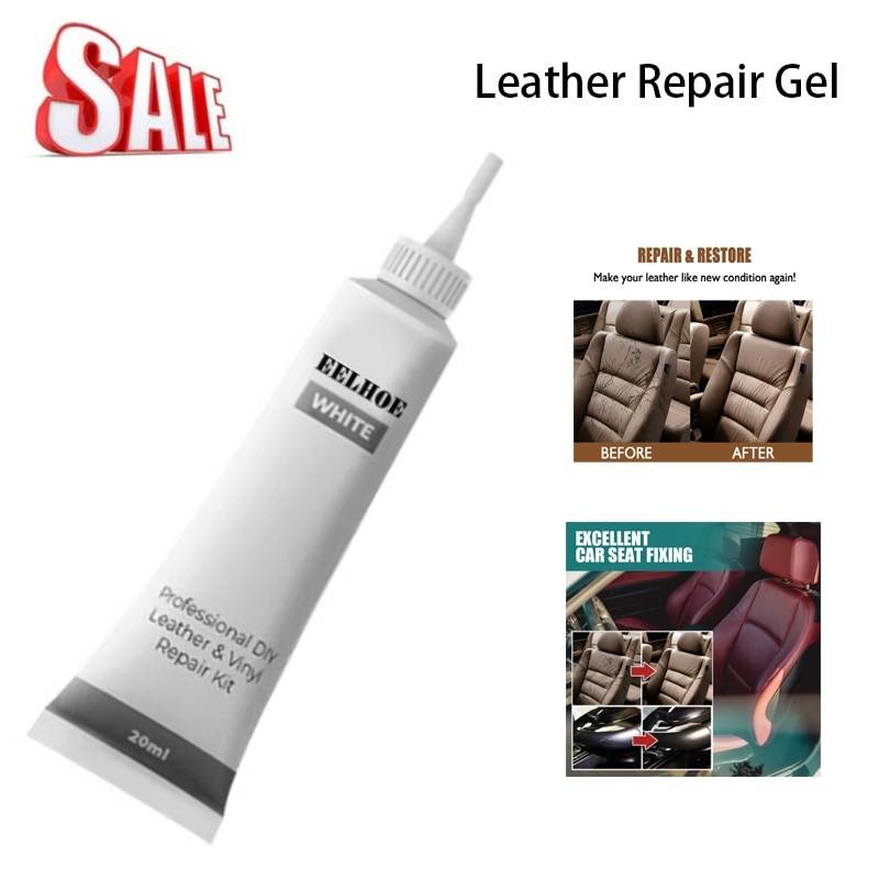 革補修クリーム レザー カーインテリア 20ml 補色クリーム リペアクリーム リペアジェル  白