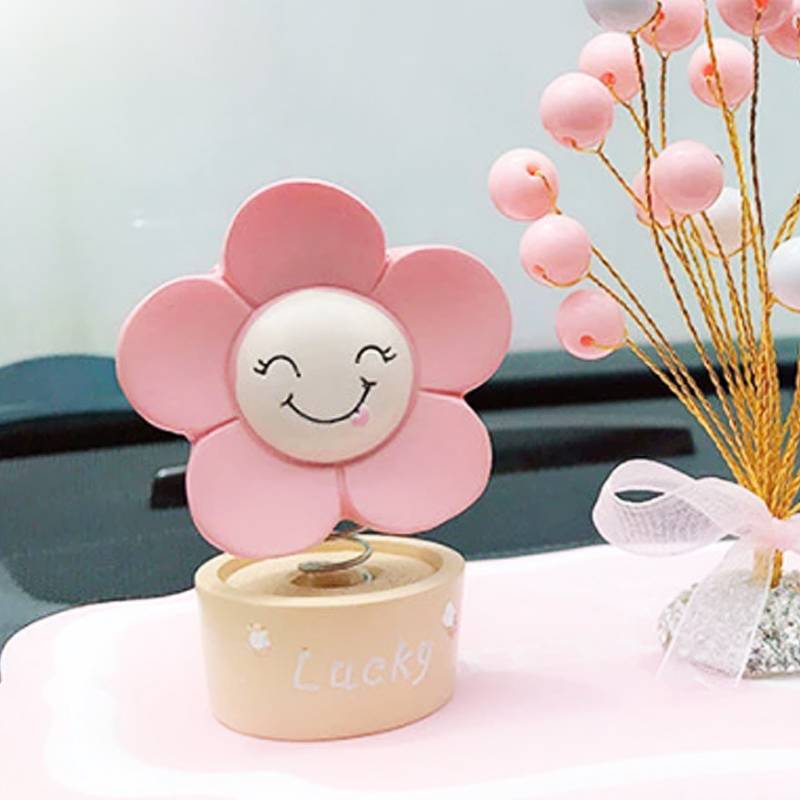 インテリア カーアクセサリー 花 揺れる 置物 車内 オーナメント ダッシュボード インテリア