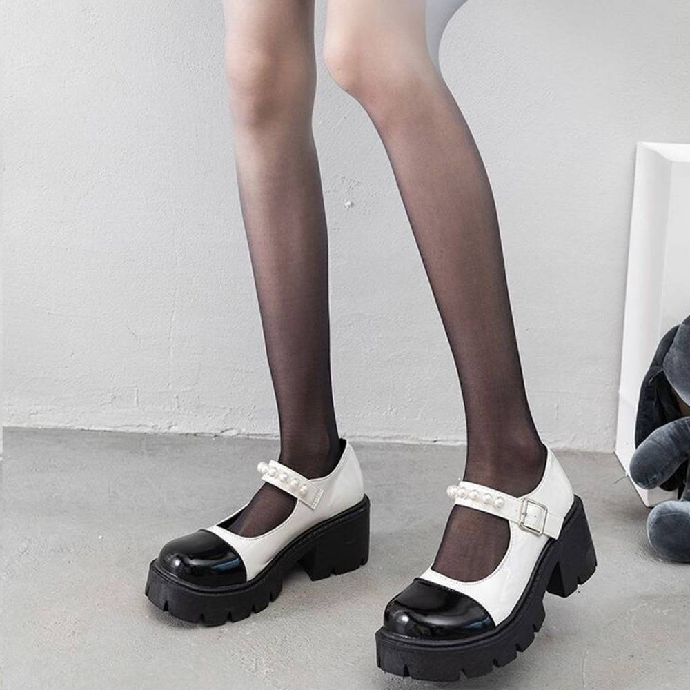 ストッキング グラデーション 地雷系 病み系 ゴスロリ ファッション 可愛い 美脚効果 カラータイツ おしゃれ - 画像1