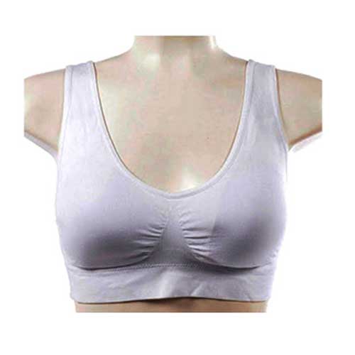 ブラジャー 快適 大きいサイズ インナー リラックス ブラ 下着 セクシー  ホワイトXXL