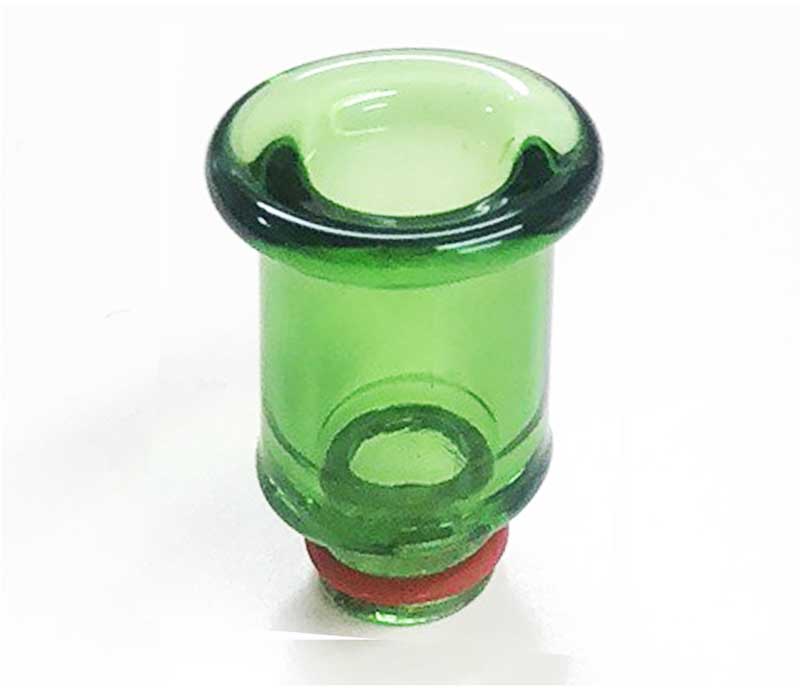 電子タバコタバコ用 交換ドリップチップ ガラス  510規格  グリーン