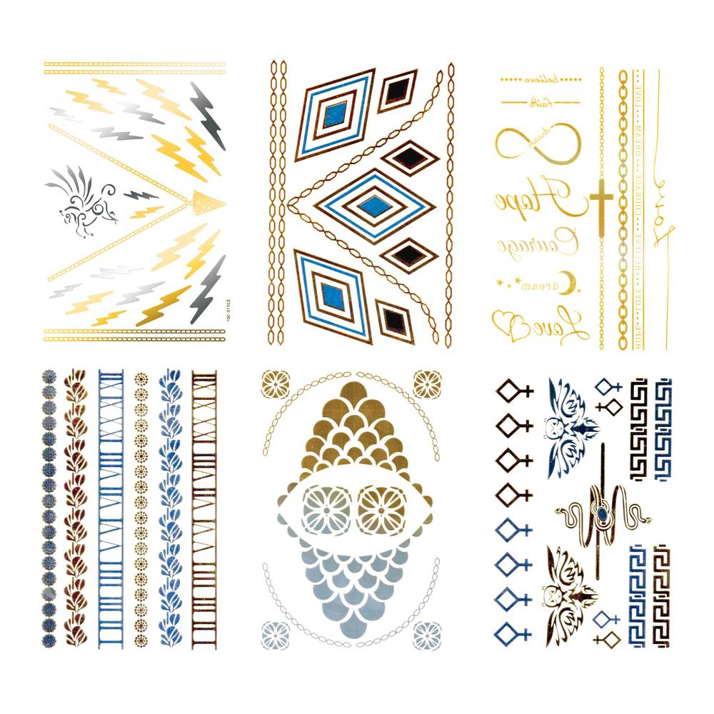 アクセサリー ステッカー 動物 フェイク 幾何学模様 ボディシール タトゥーシール 入れ墨 刺青 豪  set - 画像11