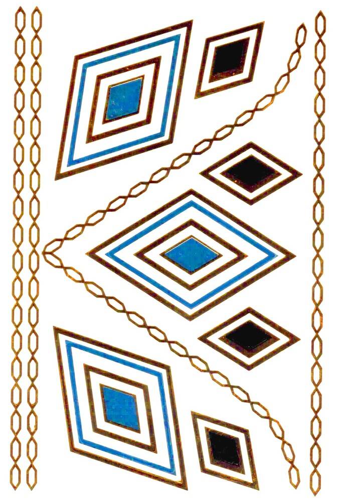 アクセサリー ステッカー 動物 フェイク 幾何学模様 ボディシール タトゥーシール 入れ墨 刺青 豪  set - 画像7