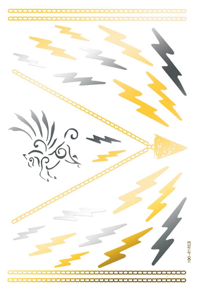 アクセサリー ステッカー 動物 フェイク 幾何学模様 ボディシール タトゥーシール 入れ墨 刺青 豪  set - 画像8