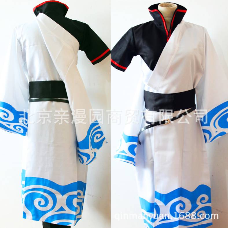 銀魂 坂田銀時 コスプレ 衣装セット  さかたぎんとき 着物 コスチューム 男女共用 ハロウィン M