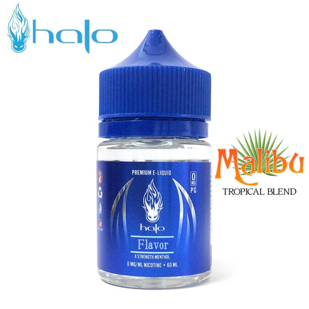 電子タバコ リキッド Halo ヘイロー 60ml ブルーシリーズ PG VG タール0  マリブ