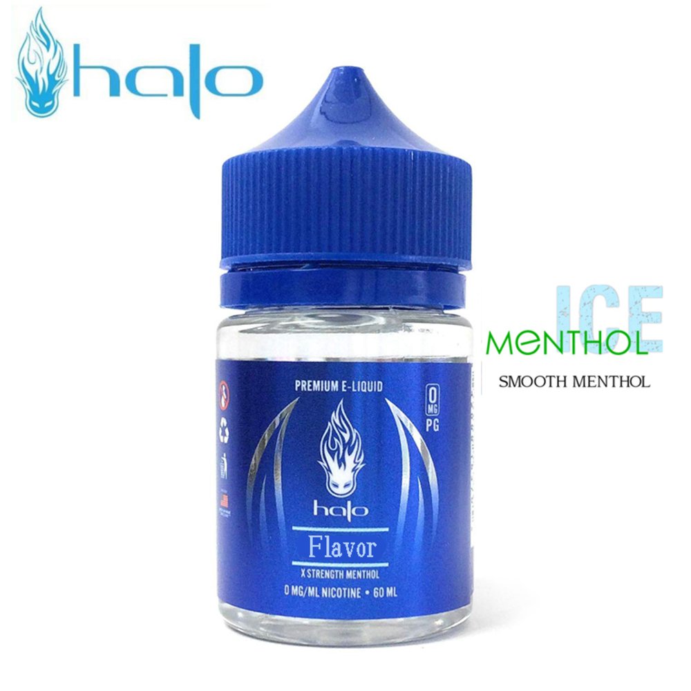 電子タバコ リキッド Halo ヘイロー 60ml ブルー  アイスメンソール