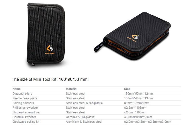 Geekvape ミニDIYツールキット ギークベイプ 電子タバコ vape ツール ビルド コイルジグピ  - 画像4