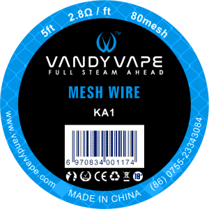 バンディベイプ Vandy Vape カンタルA1 メッシュワイヤー 電子タバ  80メッシュ - 画像3