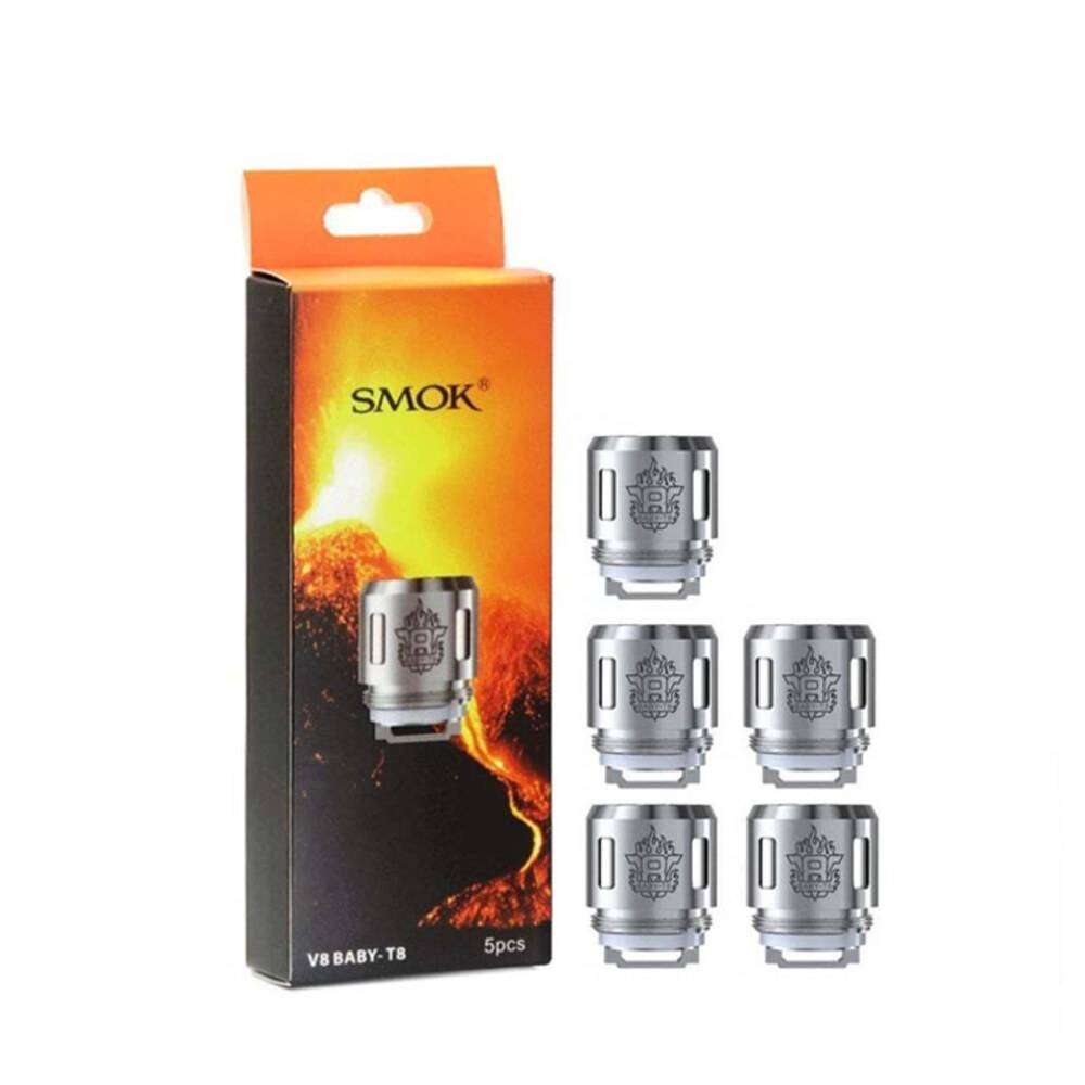 スモック SMOK V8 Baby  ベイビー TFV8  ビッグベビータ  X4  0.15ohm 5個