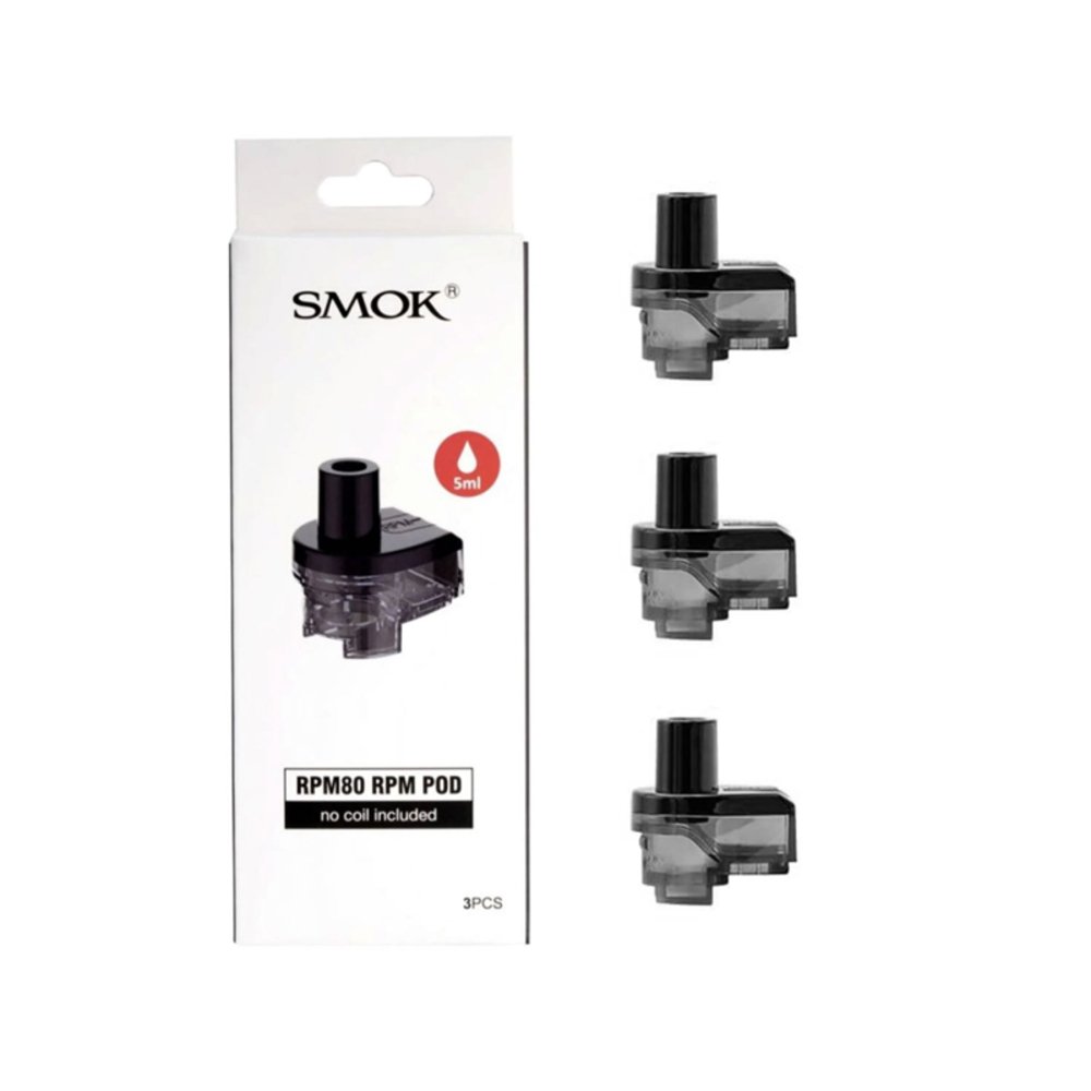 スモック SMOK RPM80 RPM 空のポッドカートリッジ 5ml 3個パック 
