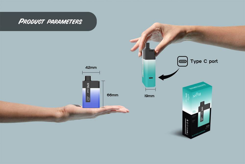 使い捨て電子タバコ 充電式キット NEITH EPICMOD 5500パフ 650mAh 14ml 0mg - 画像6