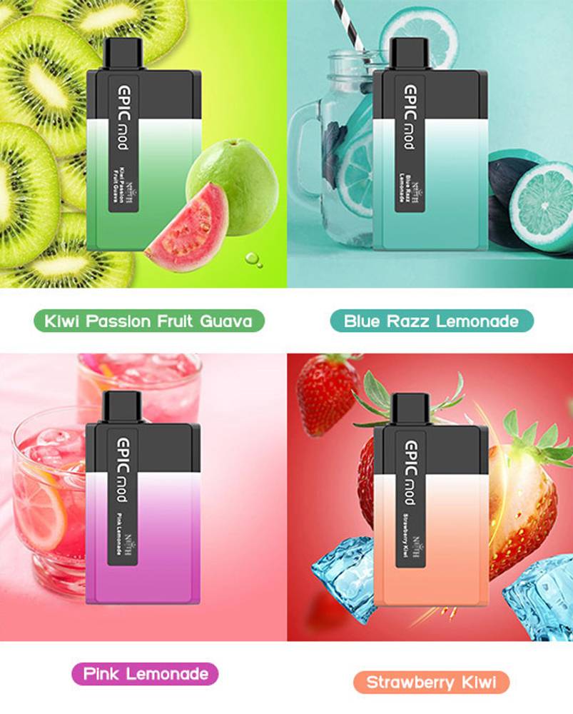 使い捨て電子タバコ 充電式キット NEITH EPICMOD 5500パフ 650mAh 14ml 0mg - 画像9