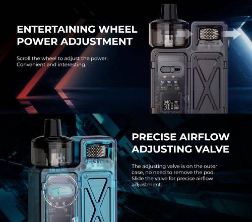 ユーウェル Uwell クラウン Crown M ポッドモッドキット 1000mA  ブラック - 画像4