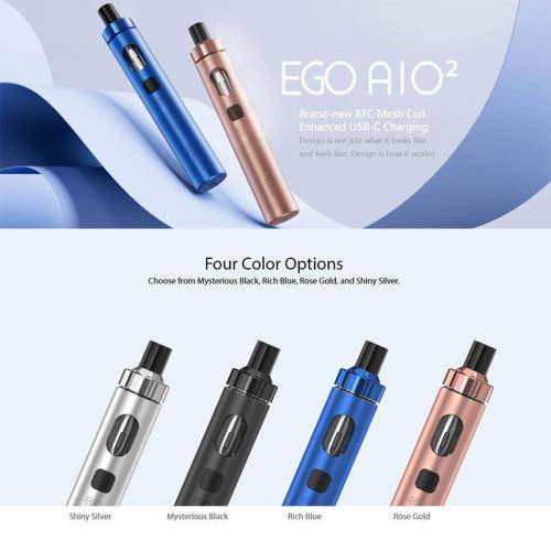 ジョイテック Joyetech eGo AIO 2 エゴ2 キット 1700mAh 2ml シルバー (シンプルパッケージ)  - 画像2
