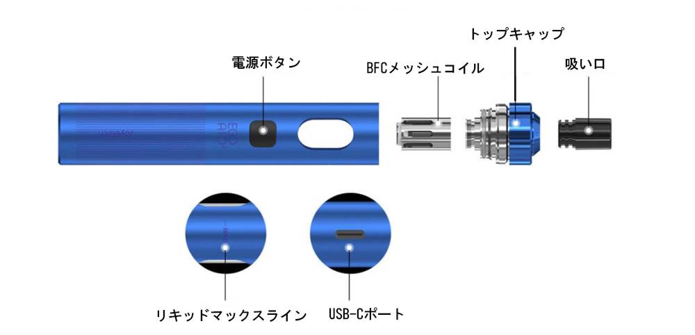 ジョイテック Joyetech eGo AIO 2 エゴ2 キット 1700mAh 2ml シルバー (シンプルパッケージ)  - 画像6