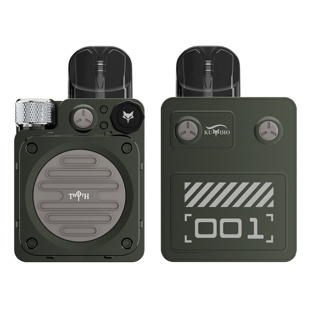 2ml VAPE 1300mAh トートティー THOTH  ポッド アーミーグリーン