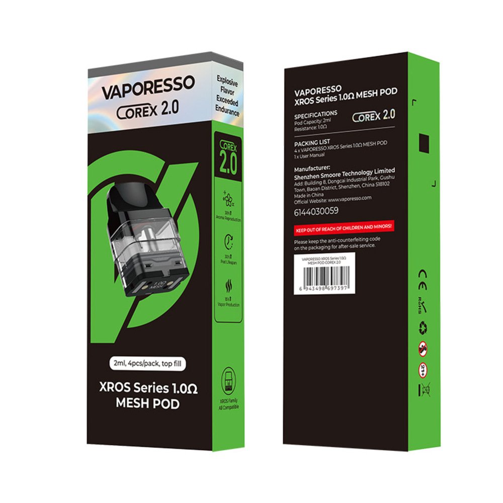 Vaporesso XROS Pod Mesh COREX 2.0 2ml 4個入り