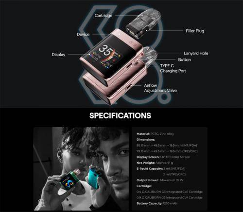 カリバーン G3 Pro KOKO Caliburn プロ ココ キット ユーウェル Uwell - 画像4