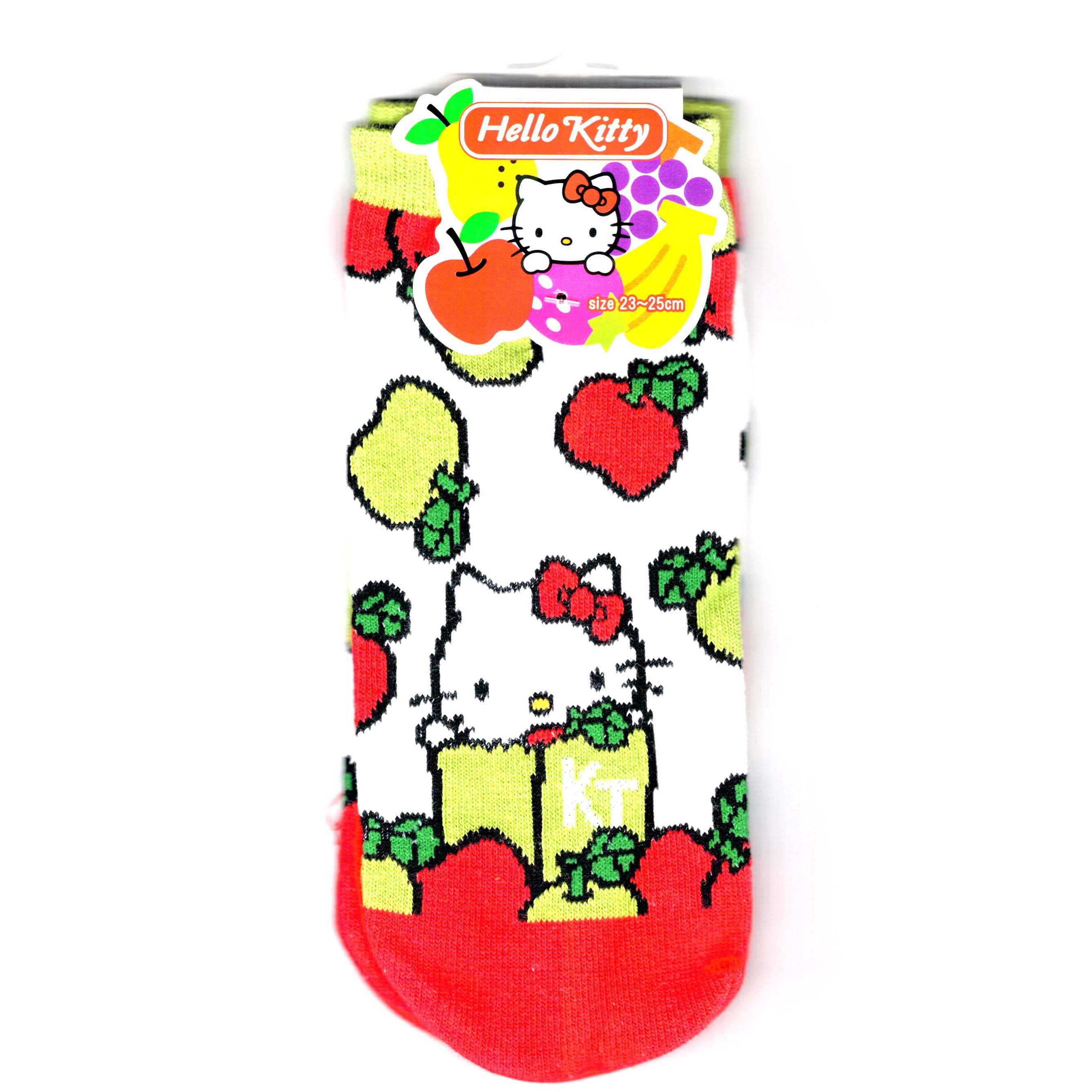 ハローキティ 靴下 女性用 レディース サンリオ キャラクター グッズ おしゃれ かわいい 23〜25cm - 画像1