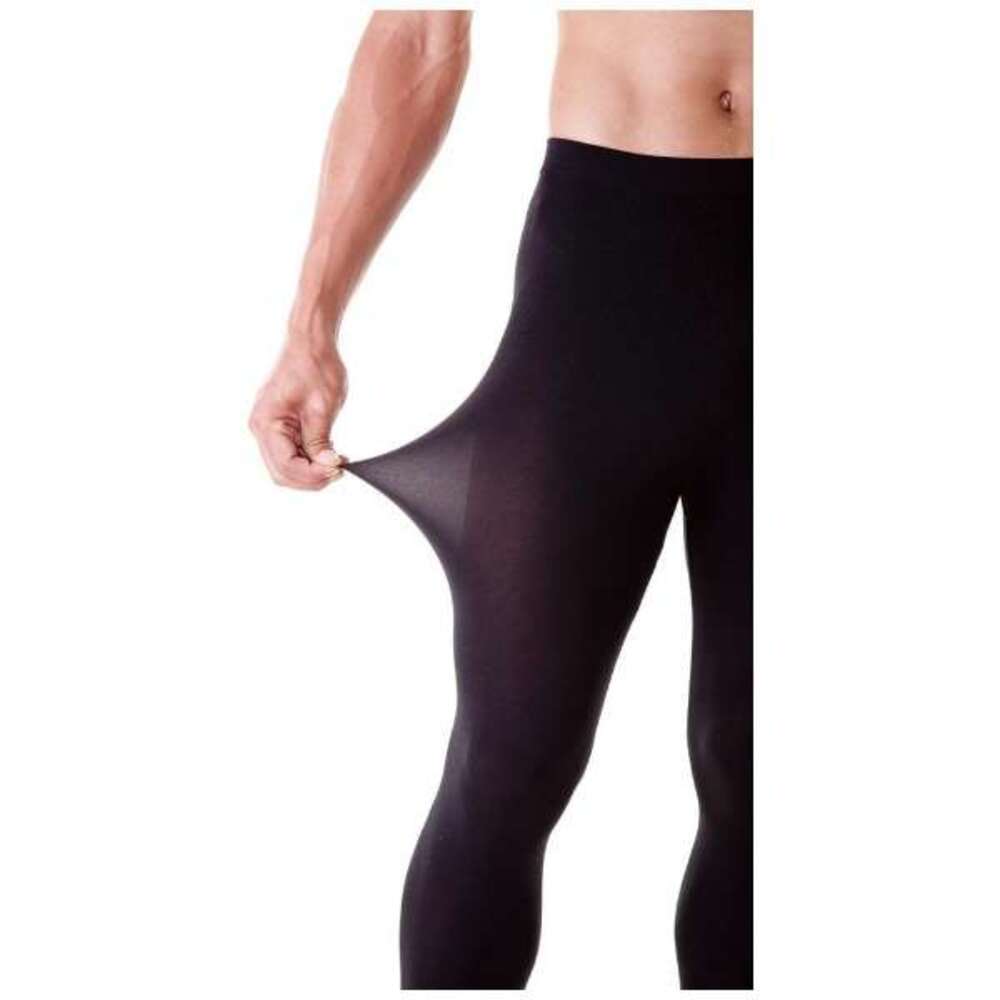 ブラック スポーツ メンズ 男性 トレーニング 薄型タイプ 加圧 スパッツ 熱圧 吸湿熱圧加工   M - 画像3