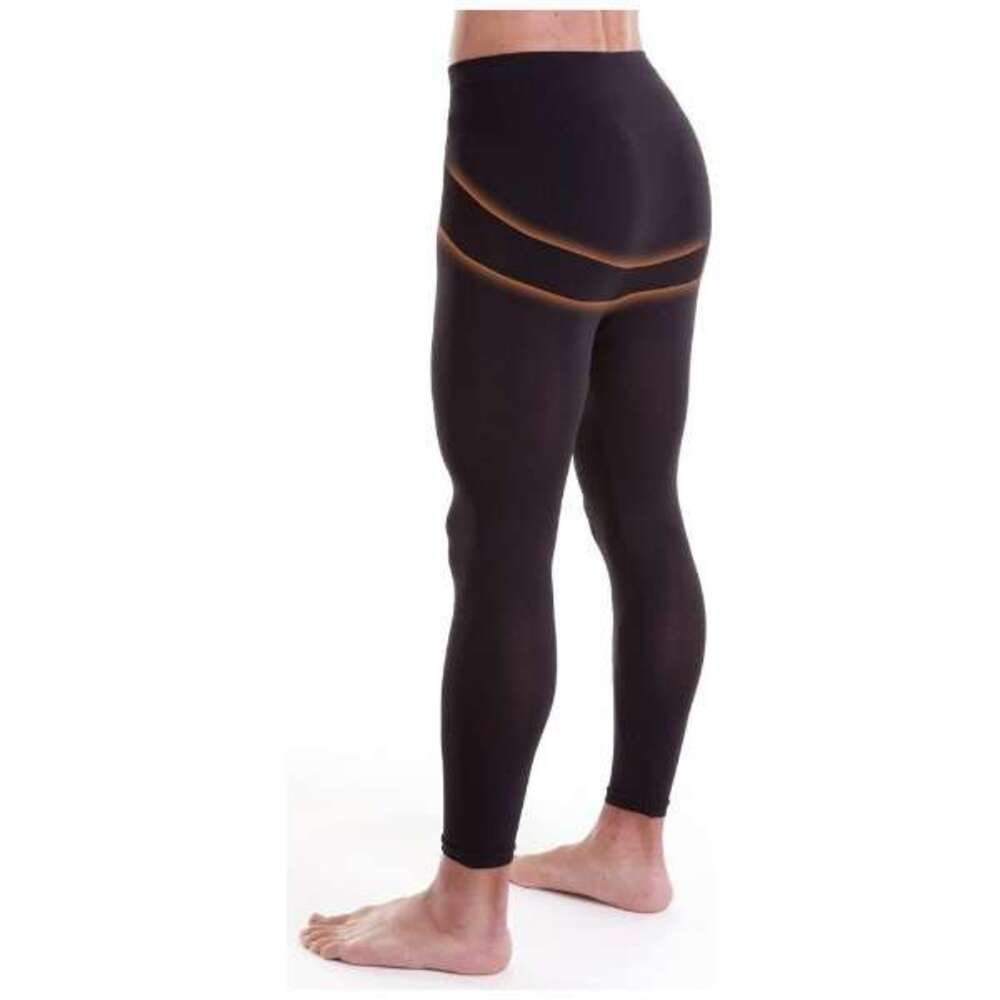 ブラック スポーツ メンズ 男性 トレーニング 薄型タイプ 加圧 スパッツ 熱圧 吸湿熱圧加工   M - 画像7