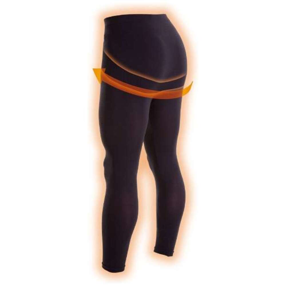 ブラック スポーツ メンズ 男性 トレーニング 薄型タイプ 加圧 スパッツ 熱圧 吸湿熱圧加工   M - 画像8