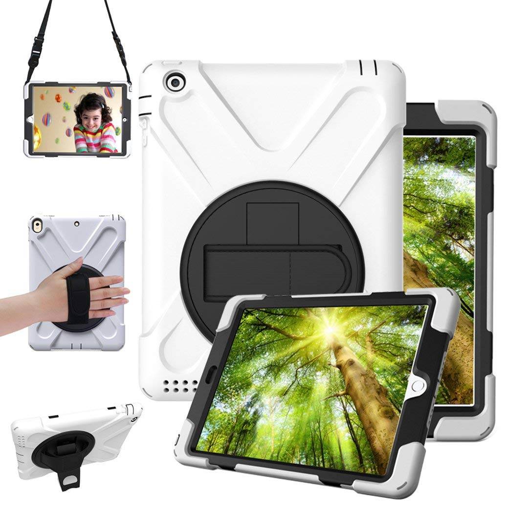 iPad 2 3 4 ケース 9.7インチ タブレッド カバー 保護 衝撃 吸収 ホワイト - 画像1