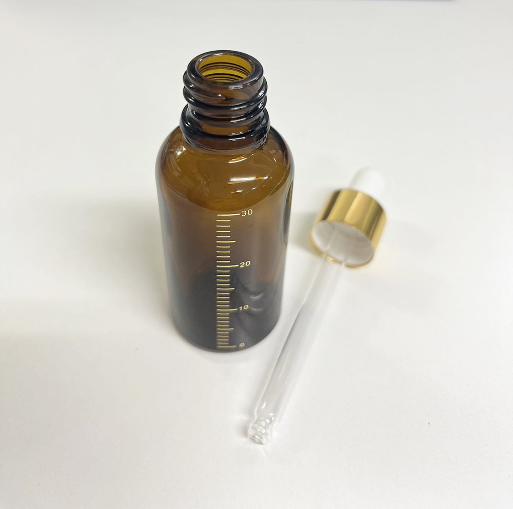 ガラスボトル DIY 遮光 50ml メモリ式 スポイト 電子タバコ 点眼ボトル 自作リキッド - 画像2