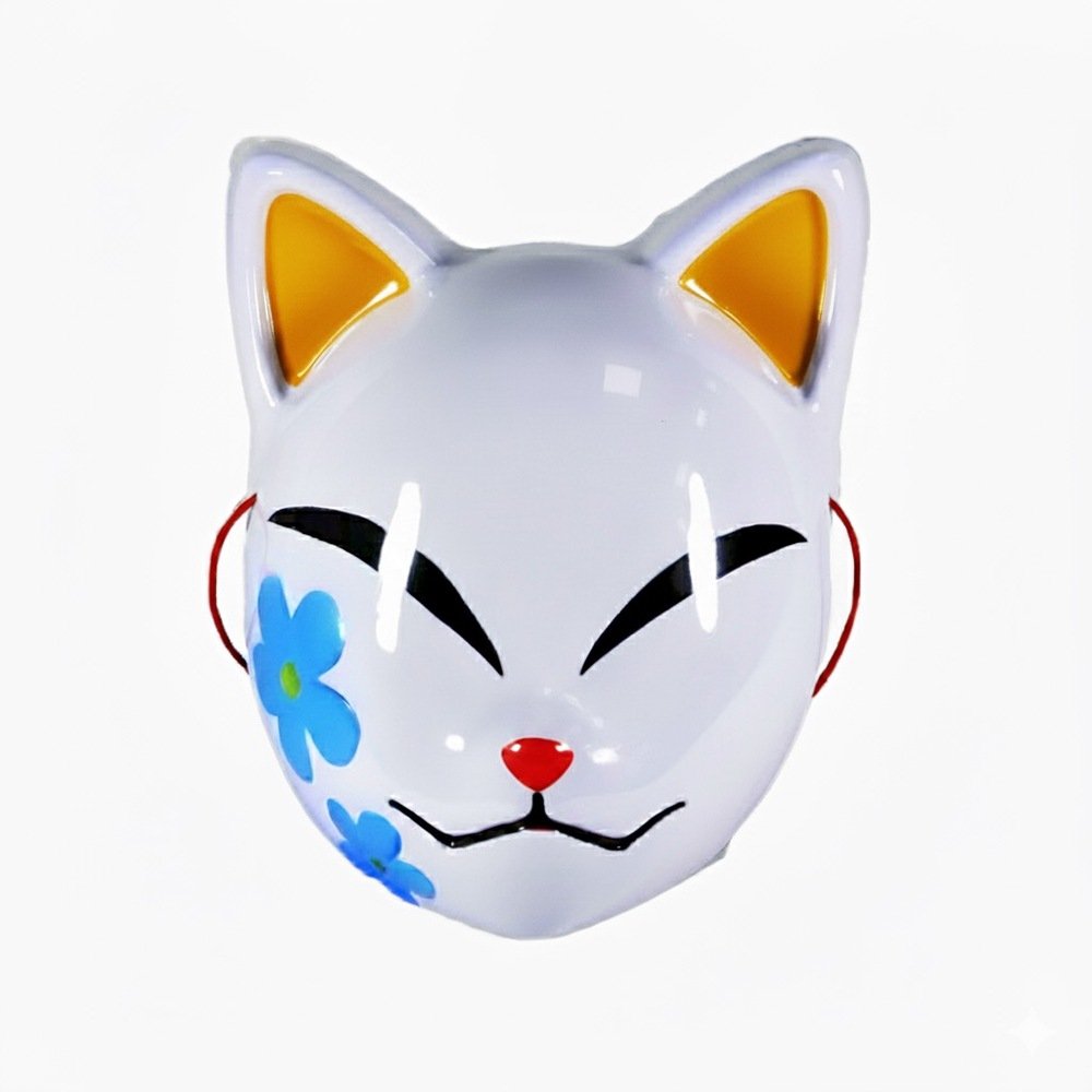 ハロウィン 鬼滅の刃 真菰 お面 コスプレ ハロウィン 狐面 マスク まこも 仮面 祭り キツネ 