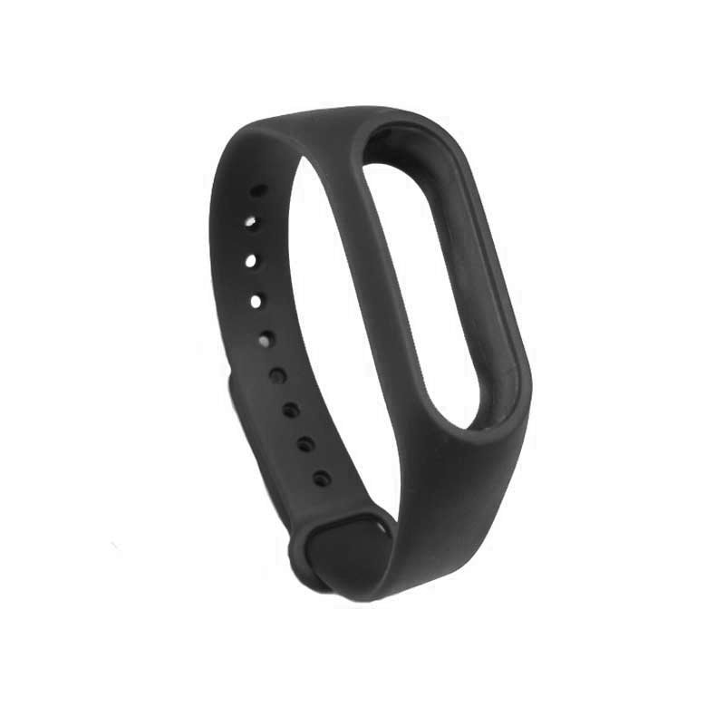 Xiaomi Mi Band 3 対応 シリコンバンド 交換ベルト スマートウォッチ ブレスレット ブラック
