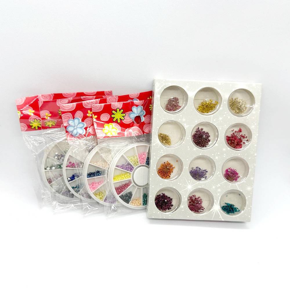 ネイル レジン パーツ 押し花 ドライフラワー ラインストーン DIY 手芸  ハンドメイド 1