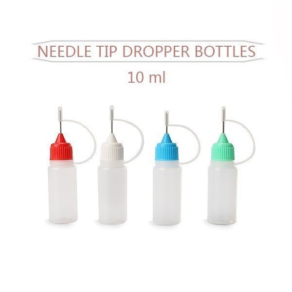 DIY 3個 10ml 電子タバコ ドロッパーボトル ニードルボトル リキッド自作用   ブルー - 画像3