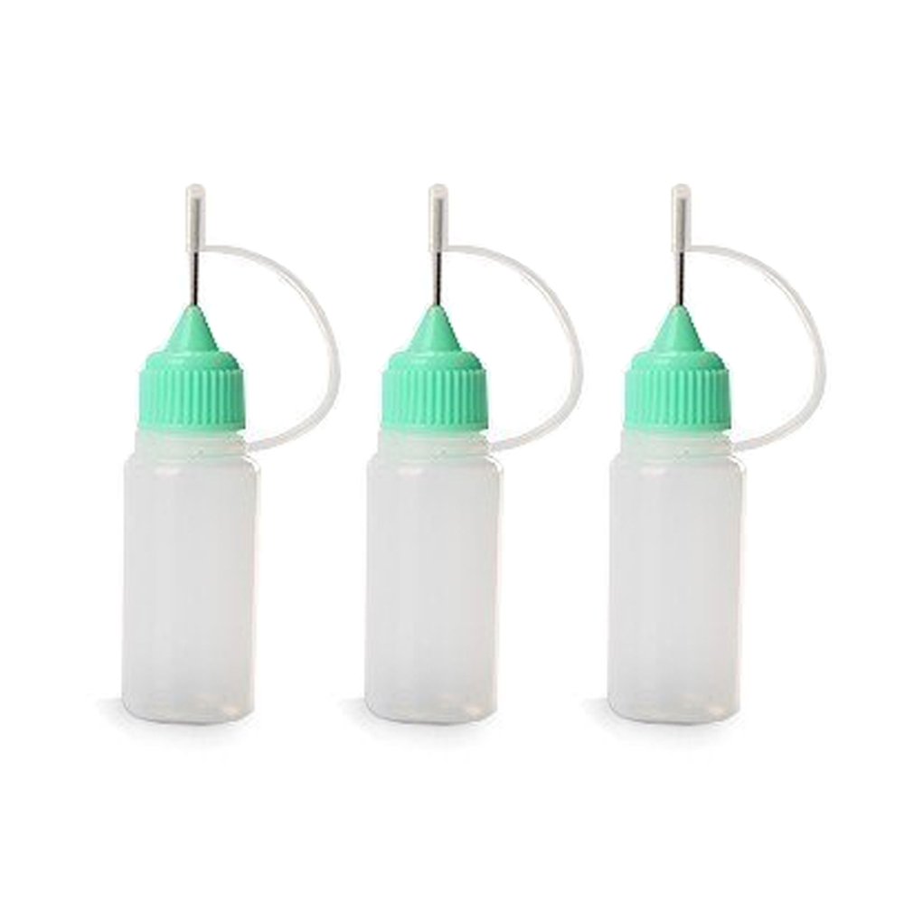DIY 3個 10ml 電子タバコ ドロッパーボトル ニードルボトル リキッド自作  グリーン