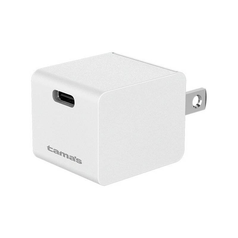 USB-C 急速充電器 20W PD対応 スマホ タブレット ワイヤレスイヤホン 充電 アダプター コンパクト ホワイト