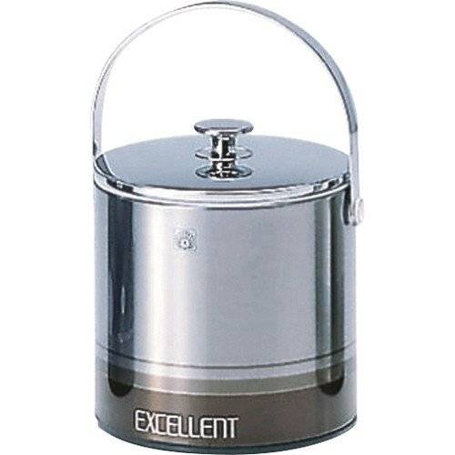 孔雀印 アイスペール 1.6L 氷入れ トング付き バケツ お酒 シャンパン ワイン 保冷 真空 