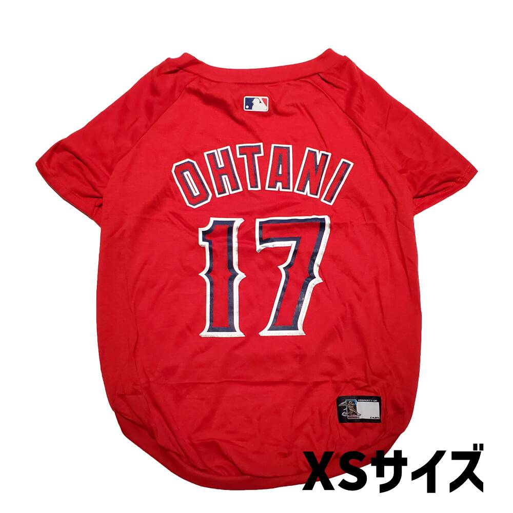 MLB公式 大谷翔平 エンゼルス ユニフォーム Tシャツ 犬 服 LOS ANGELES ANGELS  XS