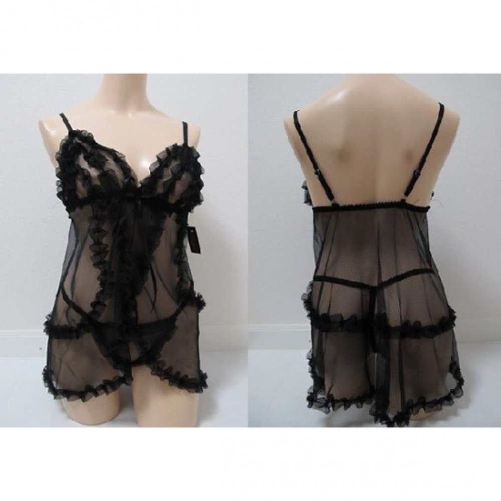 ワンピース セット 1006 シースルー セクシー 下着 ベビードール 寝巻 ランジェリー