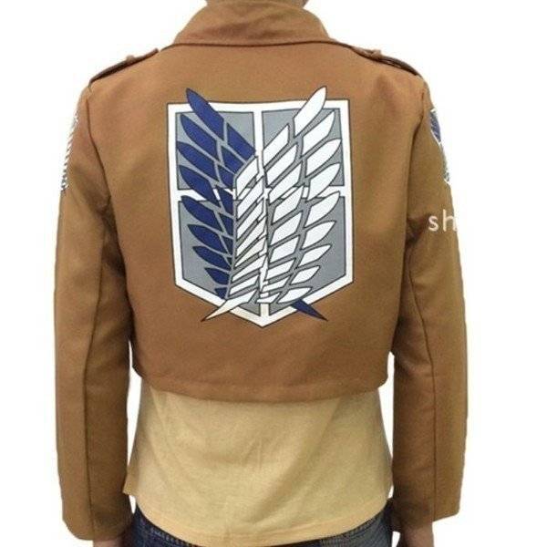 進撃の巨人 調査兵団 リヴァイ兵長 ジャケット コート 紋章　コスプレ衣装  M