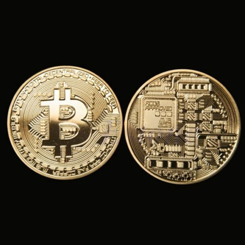 ビットコイン Bitcoin コイングッズ ゴールドメッキ  BitCoin BTC ゴールド