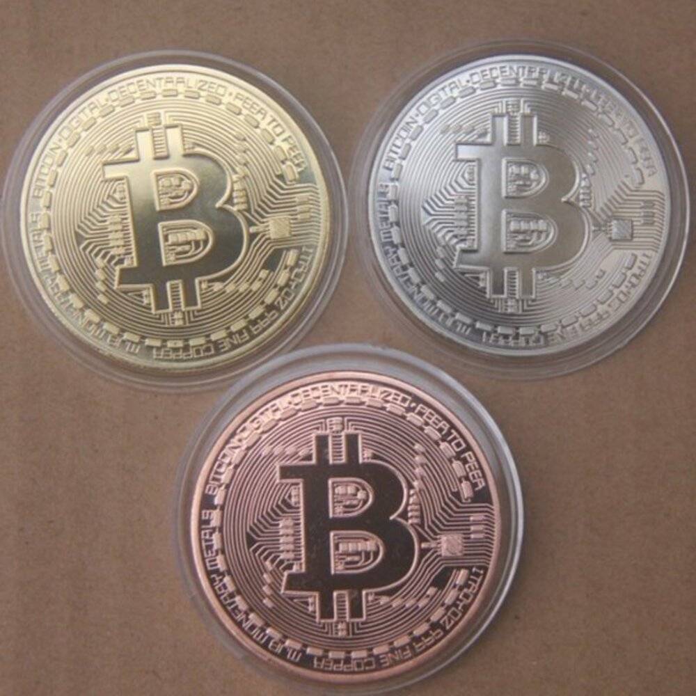 ビットコイン Bitcoin コイングッズ ゴールドメッキ  BitCoin BTC ゴールド - 画像2