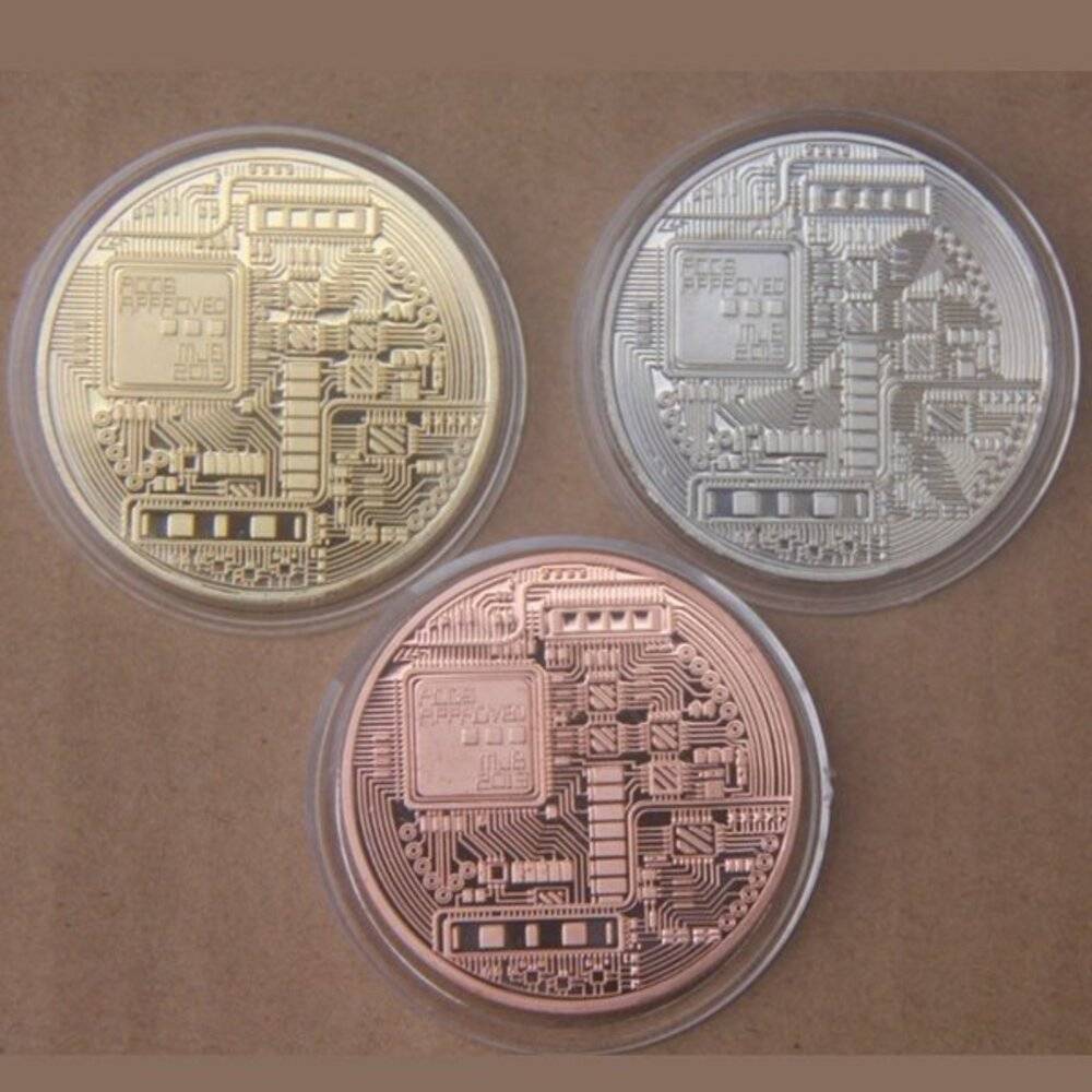 ビットコイン Bitcoin コイングッズ ゴールドメッキ  BitCoin BTC ゴールド - 画像3