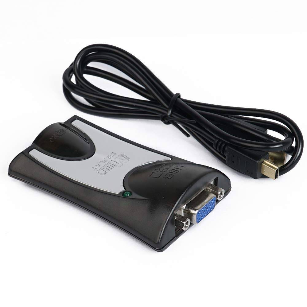 Wavlink USB 2.0 VGAビデオグラフィックスディスプレイアダプタ 解像度1920x1080 EXTRAモニタ HDTV、LCD、プロジェクタ接続 Windows 10、8.1、8、7、XP対応  - 画像3