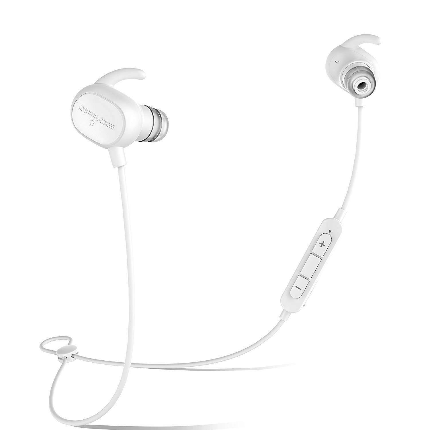 イヤホン ヘッドセット ワイヤレス Bluetooth iphone7 対応 ブルートゥース 4.1 高音質  ホワイト - 画像1